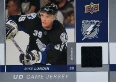 2009-10 Upper Deck UD Game Jersey #GJ-ML Mike Lundin Tampa Bay Lightning